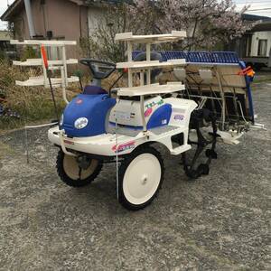 181 K 島根発 【送料別】 イセキ ISEKI 田植機 PQ5-DU さなえ 5条 ロータリー式 セル 041-224