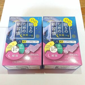 アツギ ATSUGI 快眠ing 着圧ニーハイソックス 2個セット