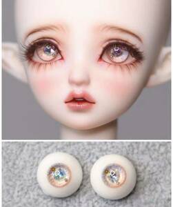 レジン アイ bjd ドール 14mm 人形 SD MSD オレンジ