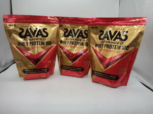 B0237 unopened goods health food The bus advanced whey protein 900g×3 sack cocoa taste SAVAS ADVANCED WHEY PLOTEIN 100