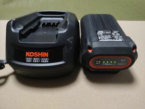 工進　バッテリー36V 　2.5Ah PA-334 　　　　　　　　　　　急速充電器 PA-335