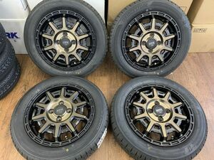 安い！PPX D10X 14X4.5J+48 100-4H ブリヂストンNEWNO 155/65R14(155/65-14)軽 ワゴンR/N-BOX/タント/ムーヴ/アルト/スペーシア/デリカミニ