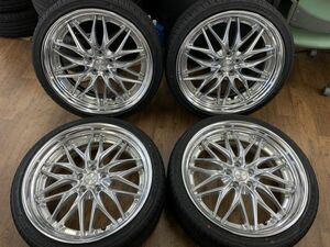 §即納!WORK シュヴァート クヴェル 21X9J+35 114.3-5H 新品タイヤ 245/35R21(245/35-21) アルファード ヴェルファイア ハリアー NX 等