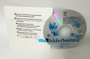 【同梱OK】 Adobe PhotoDeluxe for ビジネス Windows版 / 2.0J Macintosh版 ■ Adobe Photoshop をベースに簡略化されたソフト