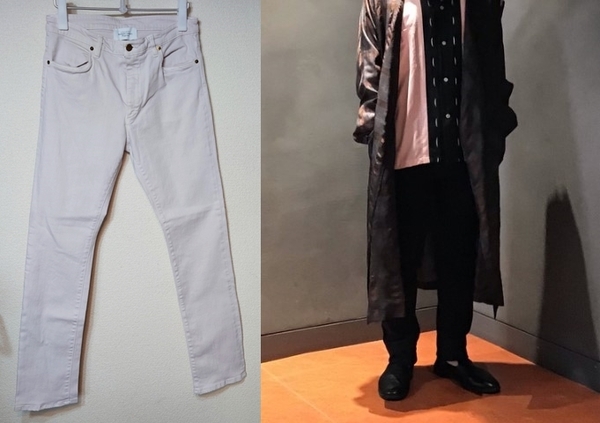 新品 定価2.5万 Unused アンユーズド 21SS 10oz DENIM STRETCH SLIM PANTS ウォッシュ加工ストレッチ スリム デニム パンツ 3 uw0828 TJ 