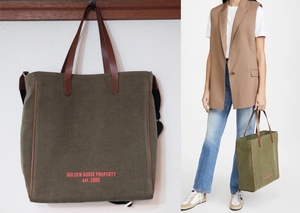 美品 ドゥーズィエムクラス取扱 Golden Goose ゴールデングース California Property Bag キャンバス トートバッグ ショルダーバッグ TP