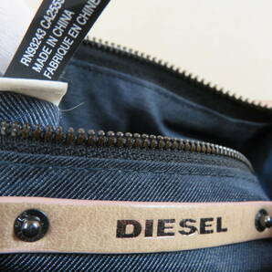 ★DIESEL★ ディーゼル LE-ZIPPER ジップ ジッパー２WAY レザー ショルダーバック ハンドバッグ の画像6