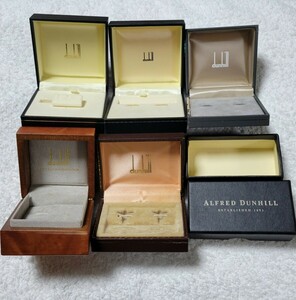  Dunhill. empty case 6 point set ( necktie pin * cuffs etc. small articles for ) case box only dunhill