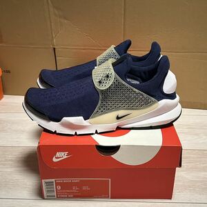 27cm US9 Nike sockdart navy fragment 新品