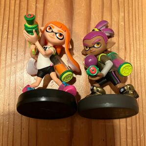 amiibo スプラトゥーン　ガール(スマブラ) ボーイ(パープル) 2体セット　アミーボ　ニンテンドー