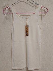 新品　【ナイスクラップ】肩リボンタンクトップ