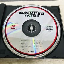 中古 CD 中森明菜 Akina East Live Index-XXIII イースト・ライブ インデックス23 45L2 126～7 2枚組_画像8