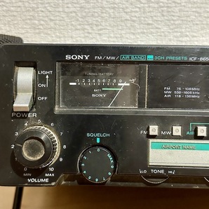 SONY ソニー ICF-8650 FM MW AIR BAND レシーバー ラジオ アンティーク レトロ 動作未確認の画像3