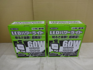 ◆新品◆日動工業◆LEDパワーライト◆LEN-60S-3ME◆2台セット◆