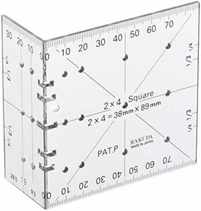 ポリカーボネート PC ラクダ ツーバイフォー定規