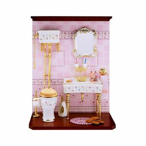  miniature roita- porcelain wall display bus room RP1801-6 doll house for 