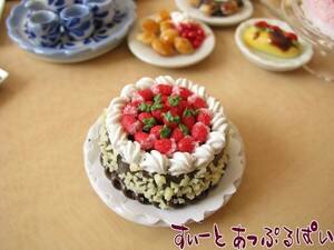  click post possible miniature hole cake strawberry chocolate SMCK-05 doll house for 