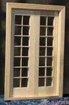  miniature 1/24 size Classic French door HWH6011 doll house for 