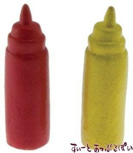  click post possible miniature ketchup & mustard IM65023 doll house for 