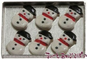  click post possible miniature tray entering snowman cookie IM65281 doll house for 