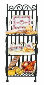  miniature roita- porcelain Baker z rack RP1471-0 doll house for 