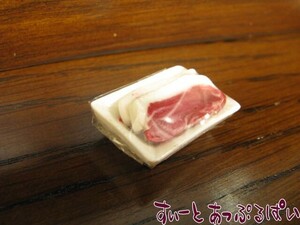  click post possible miniature pack meat C steak SMBUT2 doll house for 