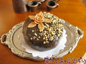  click post possible miniature hole cake deep .. autumn bita- chocolate cake 25mm SMCK-33 doll house for 