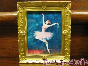 Art hand Auction Click post available Miniature Framed Painting Ballet MWEF28 for Dollhouses, toy, game, doll, Character Doll, Dollhouse