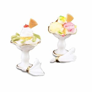  miniature roita- porcelain fruit ice cream RP1777-5 doll house for 