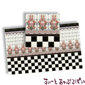  click post possible miniature 1/24 size Spain made doll house for tile seat ground middle sea tile 145 x 94 mm WM24024 doll house for 