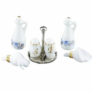  miniature roita- porcelain table spice set RP1846-5 doll house for 
