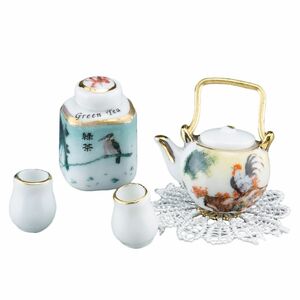  miniature roita- porcelain Japanese tea set RP1315-5 doll house for 