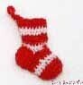  click post possible miniature hand-knitted American made Christmas stockings BDD086 doll house for 