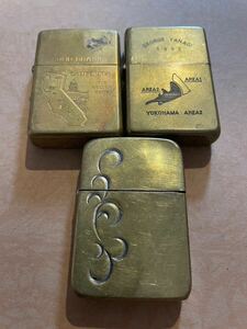 ジッポーライター　zippo ゴールド　真鍮 SOLID BRASS 柳ジョージ　など　まとめて　 