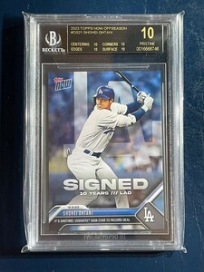 BGS10 ブラックラベル TOPPS 大谷翔平 ドジャース ②