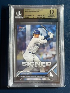 BGS10 ゴールドラベル TOPPS 大谷翔平 ドジャース ②