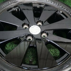 スズキ純正 カスタムホイール 軽四 軽トラ 165/55R14 4.5J OFF+50 スティングレー マッドスター ホワイトリボンの画像4