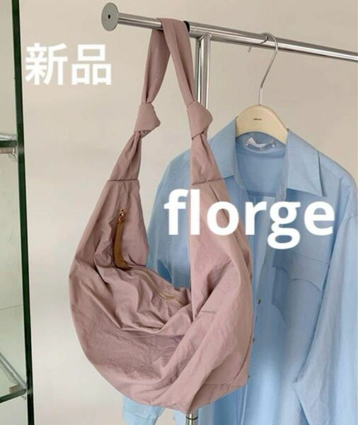 florge フロージュ 2WAY結びデザインワンハンドルトートバッグ ピンク