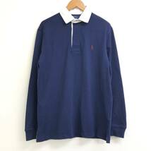 □POLO RALPH LAUREN 長袖Tシャツ S(170/92A）濃紺 ポロラルフローレン メンズ ロゴ刺繍 綿100％ 複数落札同梱OK B240419-4_画像1