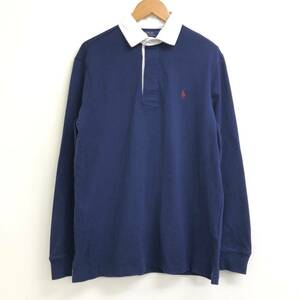 □POLO RALPH LAUREN 長袖Tシャツ S(170/92A）濃紺 ポロラルフローレン メンズ ロゴ刺繍 綿100％ 複数落札同梱OK B240419-4