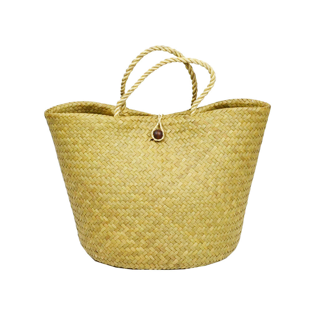 Bolsa Cesta Bolsa Cesta Cesta Ligera Plantas Acuáticas con Botones L Gran Capacidad, muebles, interior, Accesorios de interior, cesta, cesta