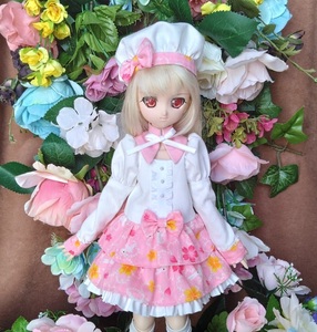 アゾン４５用の服AF291（２１・ピンク兎）ＭＤＤ・ＤＤＰ・オビツ５０にも