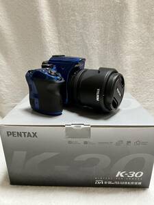 PENTAX K-30 ブルー　DA18-135 F3.5-5.6 付属品+おまけ付き