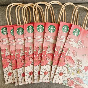 8枚　未使用スターバックス　紙袋　さくら　SAKURA サクラ　 STARBUCKS