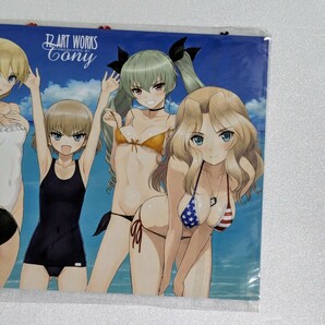 C91 T2 ART WORKS Tony ガールズ＆パンツァー 隊長サンチーム台紙付ブックマーク しおり コミケの画像6