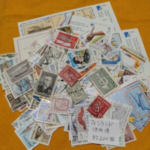 T-243 [. summarize ] foreign stamp ( Finland ) used approximately 200 sheets, unused 11 sheets 