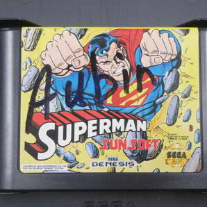 144 メガドライブ SUPERMAN スーパーマン SUNSOFT SEGAGENESIS 箱 取扱説明書付の画像3