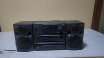 【ジャンク】通電、ラジオによる音出しのみ　パナソニック　ポータブルステレオCDシステム　RX-DT300　　_画像1