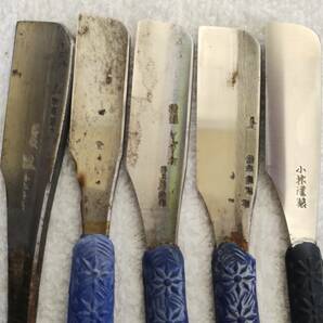 日本剃刀 井上藤助 Inoue tosuke kikusui 寺正 EUREKA ユリカ レトロ 床屋 理容 かみそり 髭剃り FEATHER JAPANESE STRAIGHT RAZORの画像8