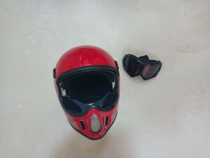 フルフェイスヘルメットbellmoto4ビンテージモトクロス中古当時物ベルモト4